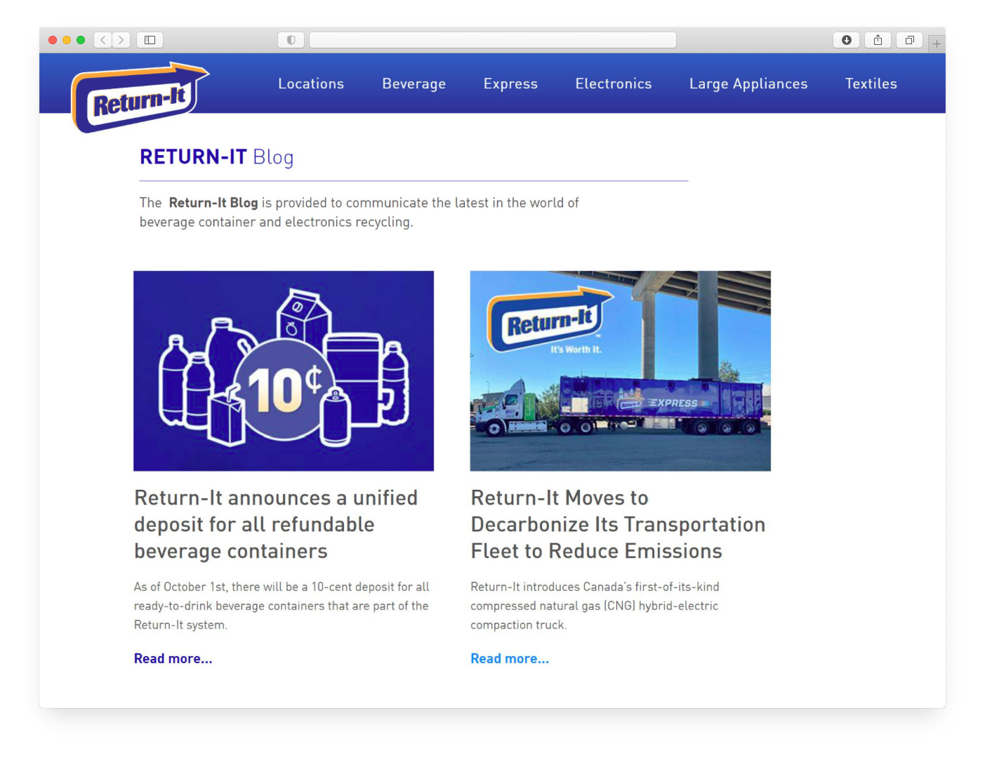 Return-It.ca and Return-It Blog
